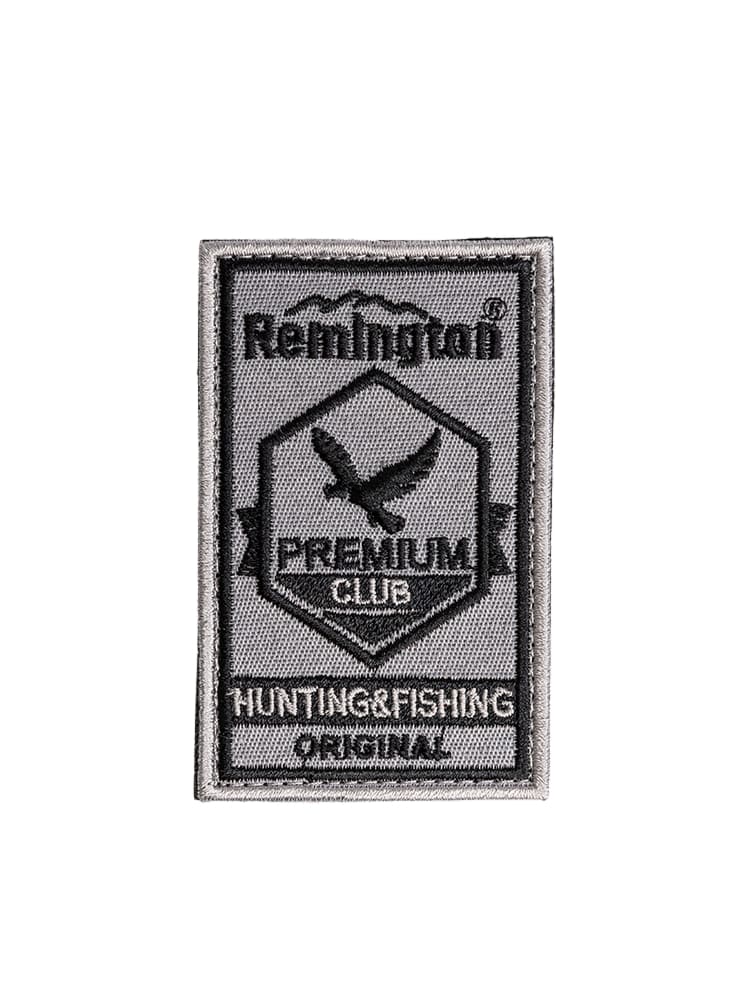 Шеврон Remington HUNTING CLUB ORIGINAL (Gray/black, 8,5*5 cm,V)