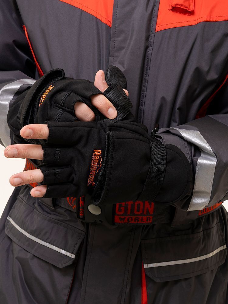 Перчатки-варежки Remington Activ Fishing Softshell Black