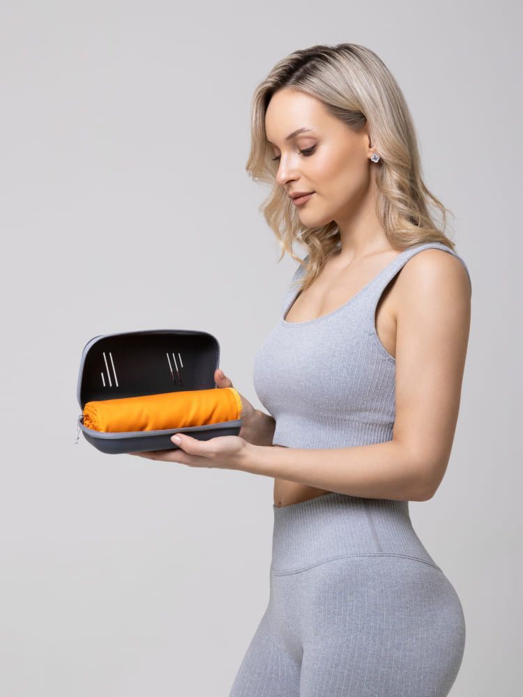 Полотенце Remington из микрофибры, 150*75 см, цвет оранжевый, в резиновой коробке