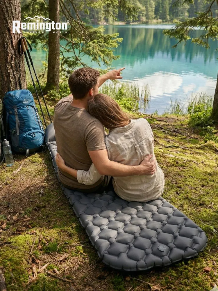 Надувной ультралегкий коврик Remington 190x56x5,5 (хром)