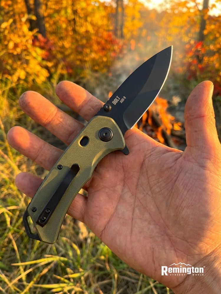 Нож складной туристический Remington Bolt Dark Green