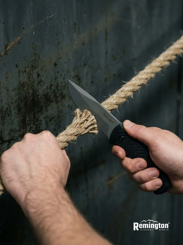 Нож туристический с фикс. лезвием Remington Pillar Black