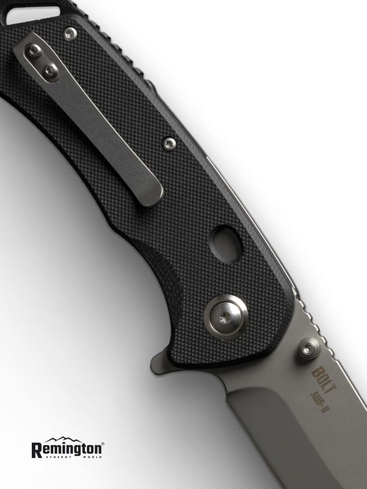 Нож складной туристический Remington Bolt Black