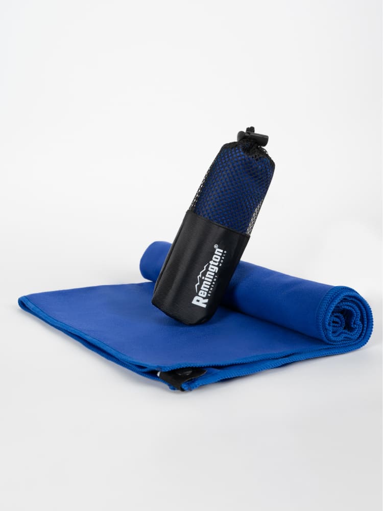 Полотенце Remington из микрофибры, 50*30 см, цвет синий, в сетчатом мешке
