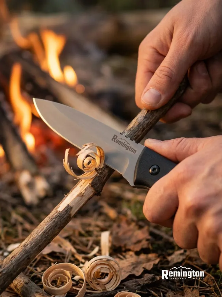 Нож туристический с фикс. лезвием Remington Sentinel Black