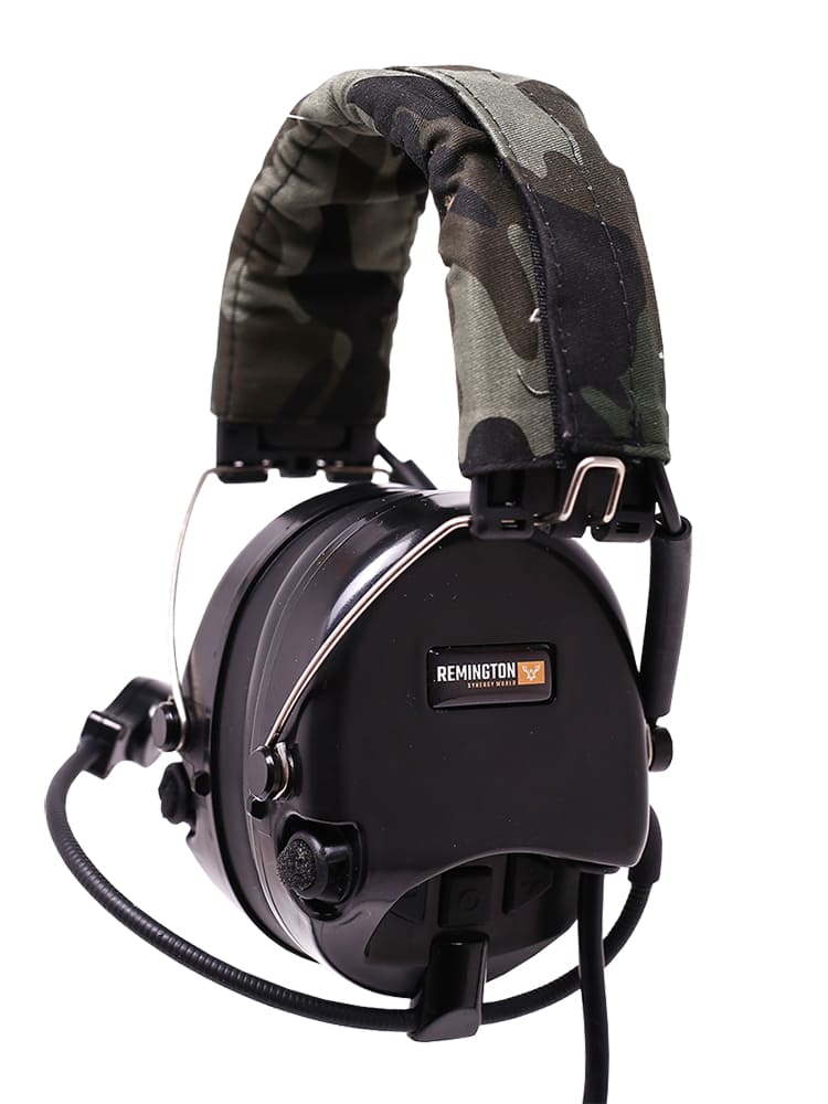 Активные наушники Remington NRR 21дБ, черные/камо, подкл. к рации