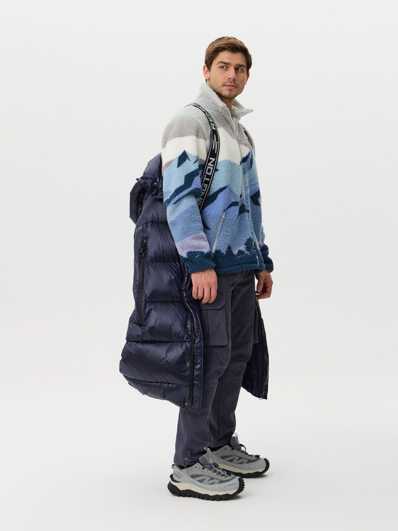 Пальто пуховое мужское Remington DOW3 Hydron Blue