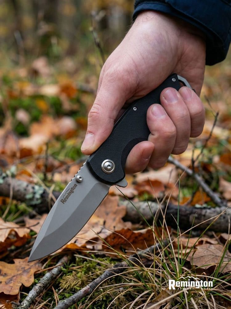 Нож складной туристический Remington Shadow Black