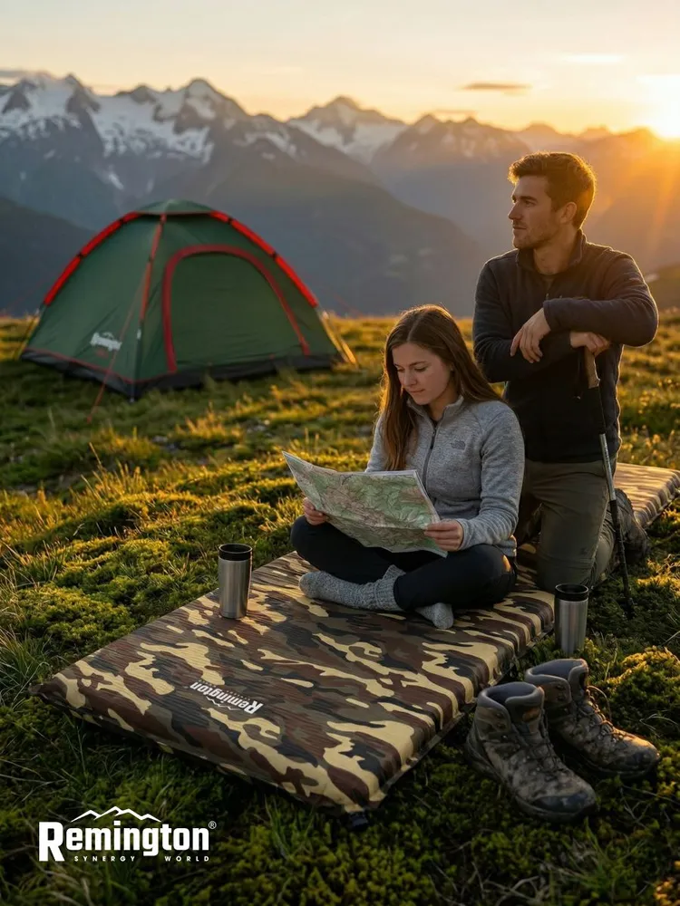 Самонадувающийся коврик Remington 200x66x10 (коричневый)