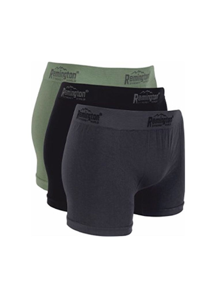 Мужские трусы боксеры Remington, set 3 pieces (серый, черный, зеленый)