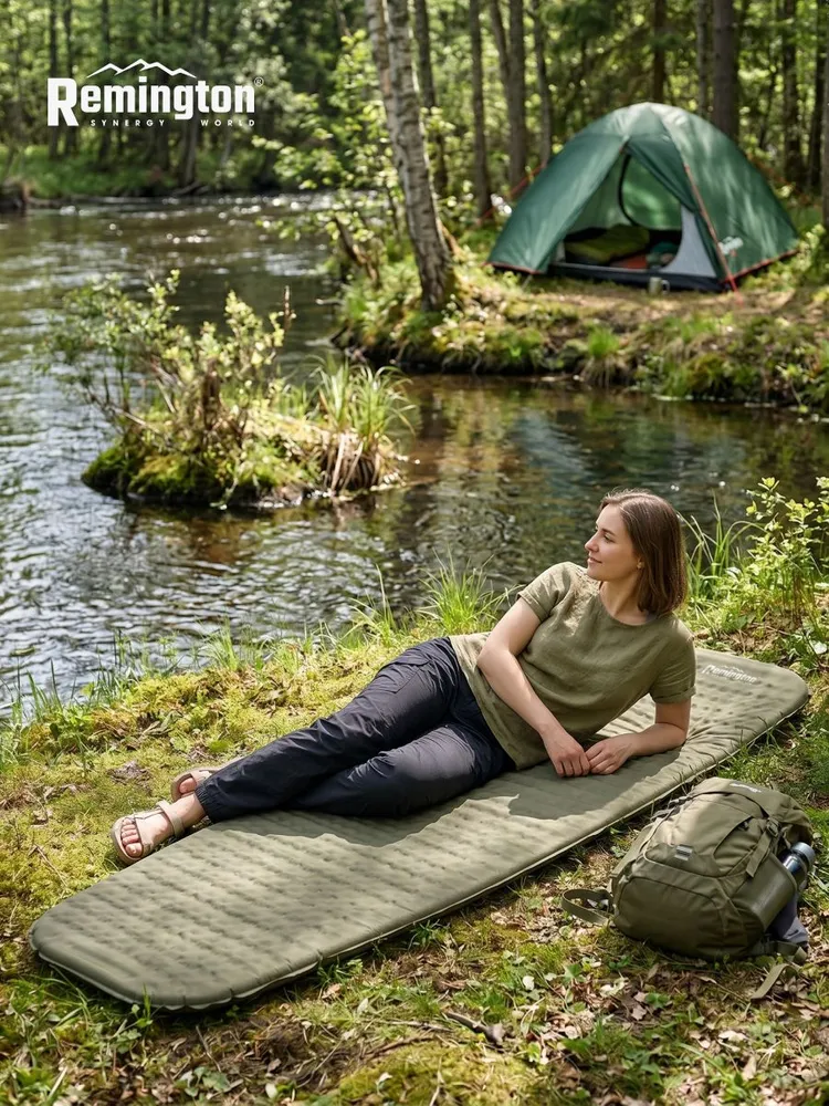 Самонадувающийся коврик Remington 182x56x2,5/3,7 (оливковый)