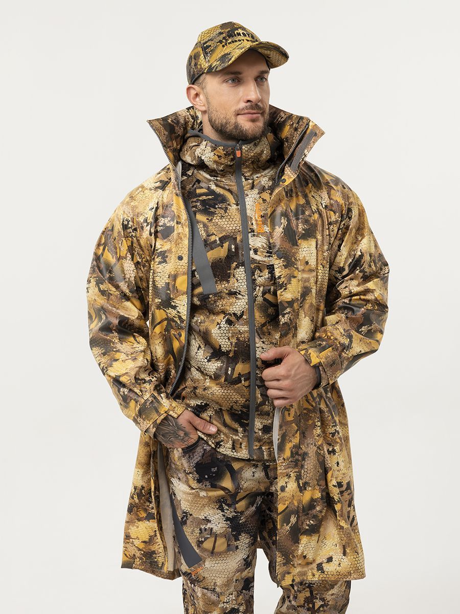 Плащ тент Remington New PU waterproof Yellow Waterfowl Honeycombs