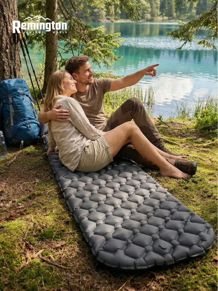 Надувной ультралегкий коврик Remington 190x56x5,5 (хром)