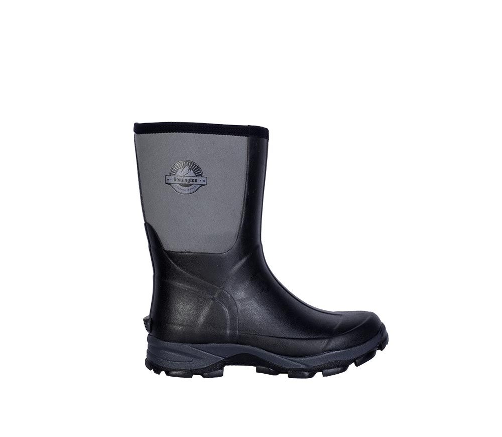 Сапоги для рыбалки демисезонные Remington Men Ballute Boots Black/Grey