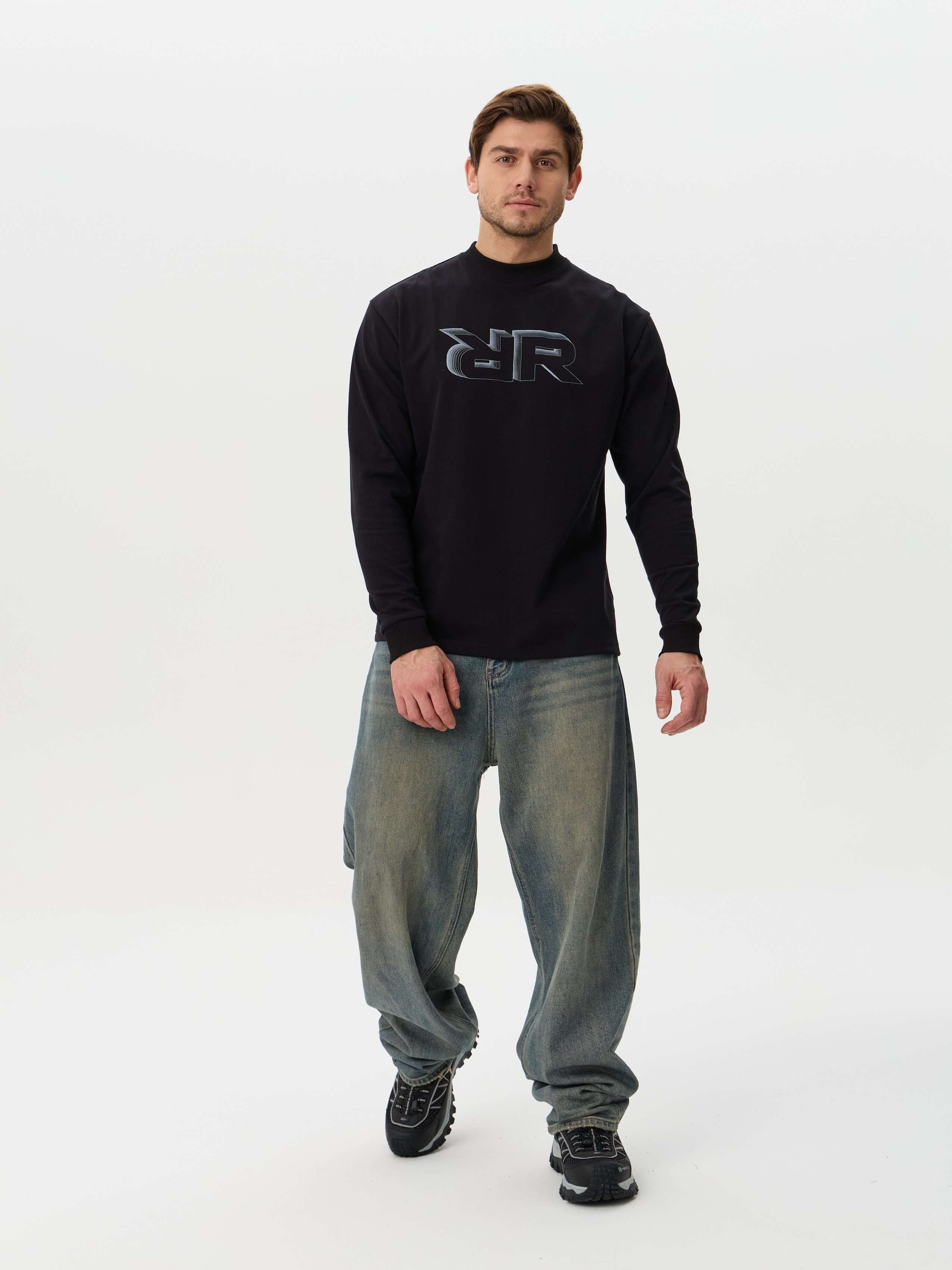 Футболка мужская с длинным рукавом Remington RR Black