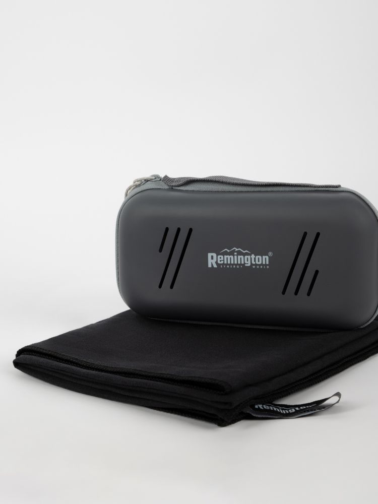 Полотенце Remington из микрофибры, 150*75 см, цвет чёрный, в резиновой коробке