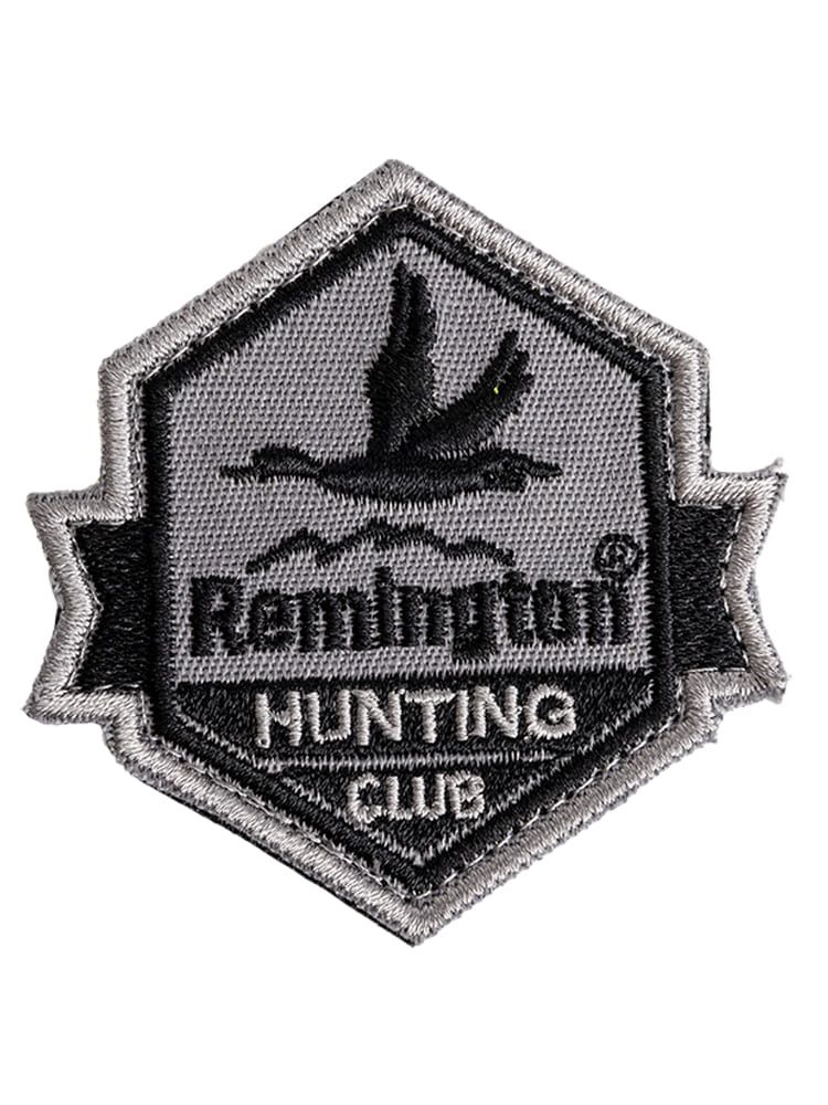 Шеврон Remington HUNTING CLUB ORIGINAL (Gray/black, 6*6 cm)