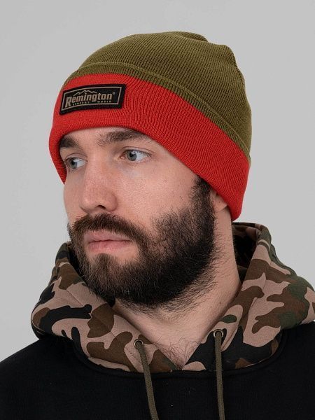 Шапка Remington Tight Knit Brown / Red