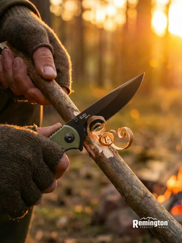 Нож складной туристический Remington Slice Dark Green