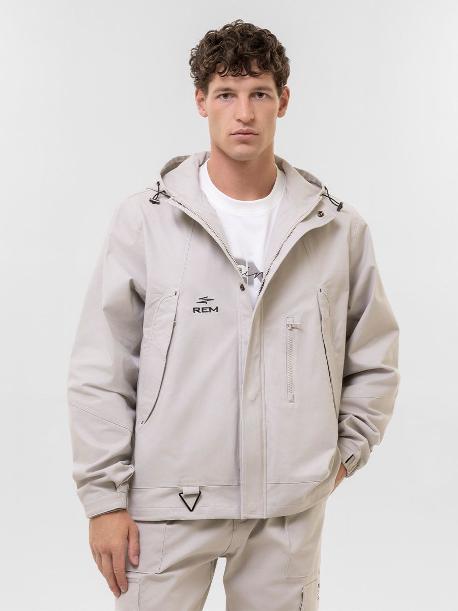 Мужская хлопковая ветровка Remington Delicate light Gray, серого цвета