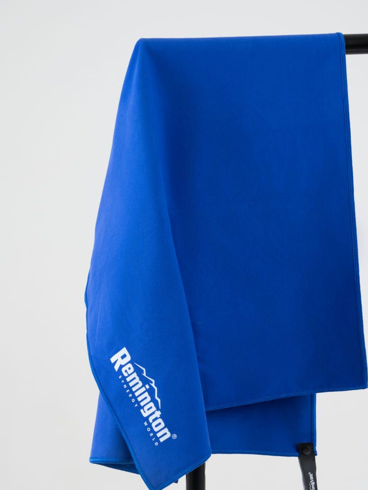 Полотенце Remington из микрофибры, 100*50 см, цвет синий, в резиновой коробке