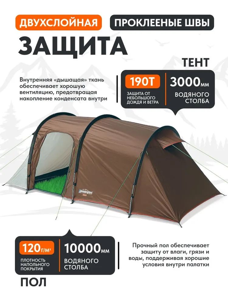 Палатка туристическая Remington Home, 4-х местная