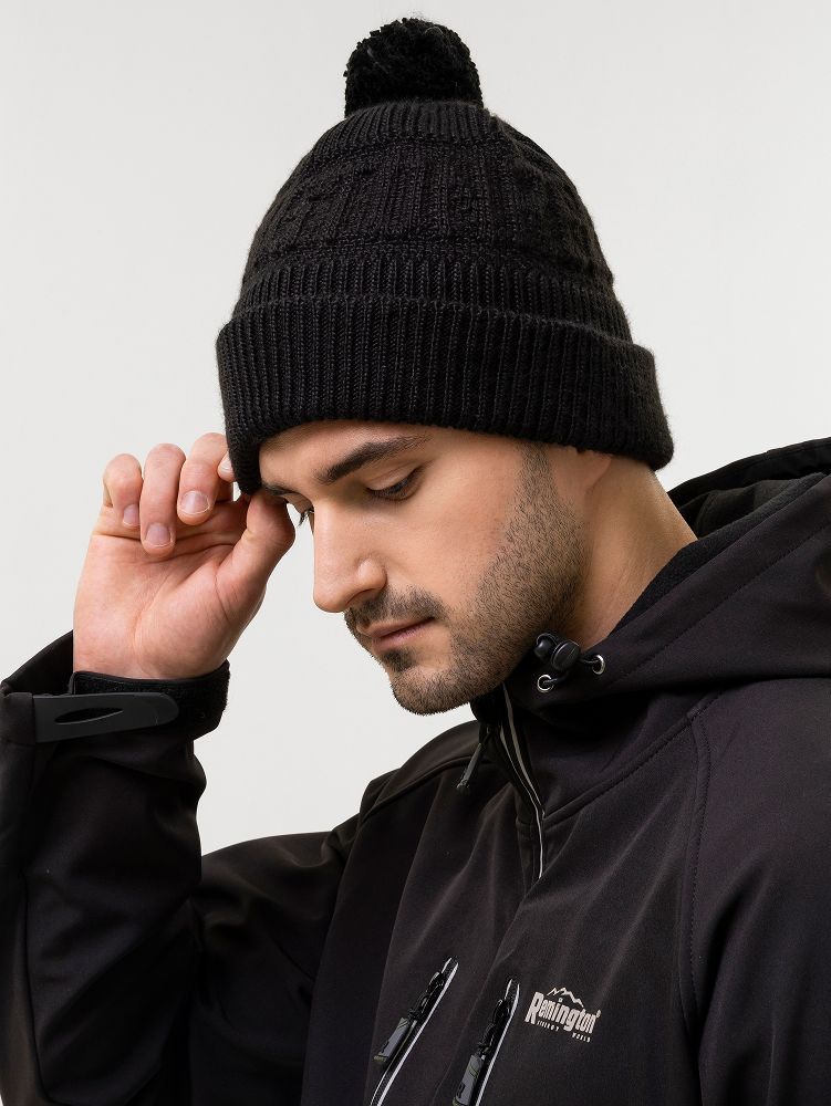 Шапка Remington Knit Мelange Black