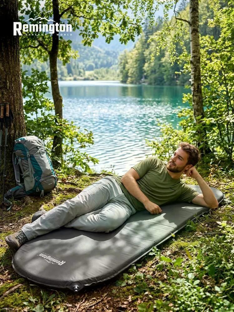 Самонадувающийся коврик Remington 183x51x3,0 (оливковый)