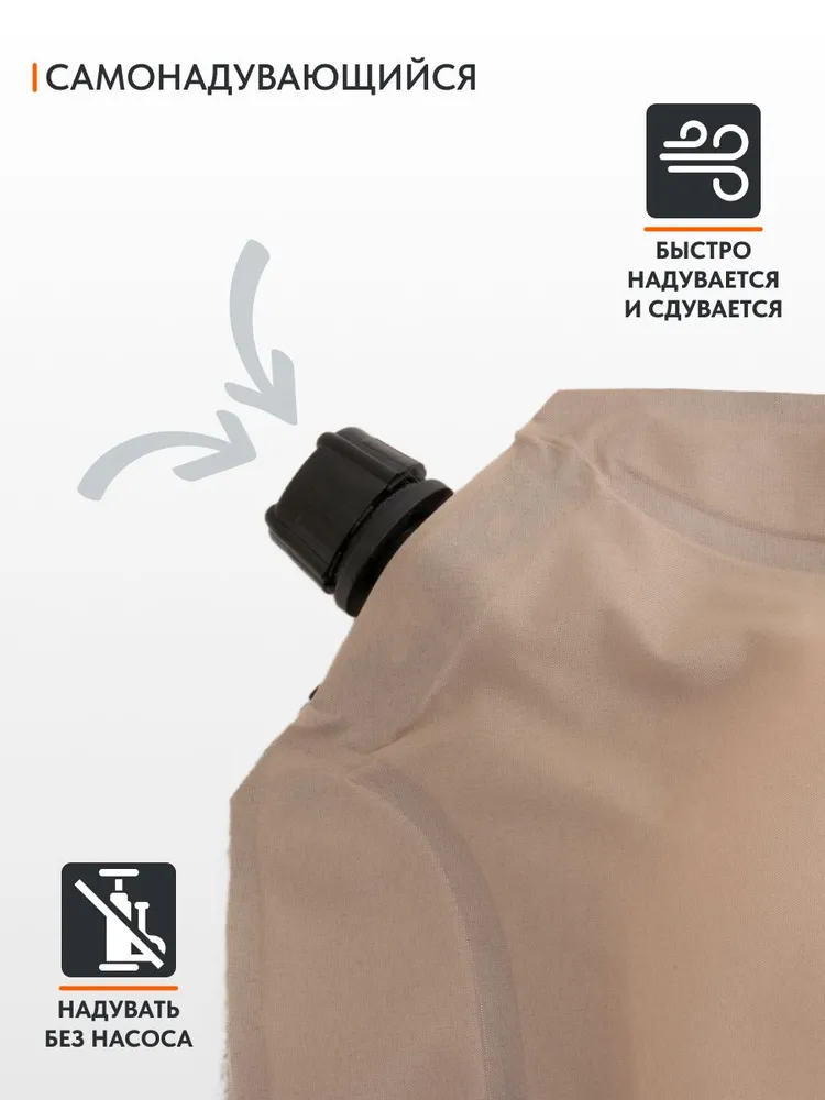 Самонадувающийся коврик Remington 192x60x5 (бежевый)