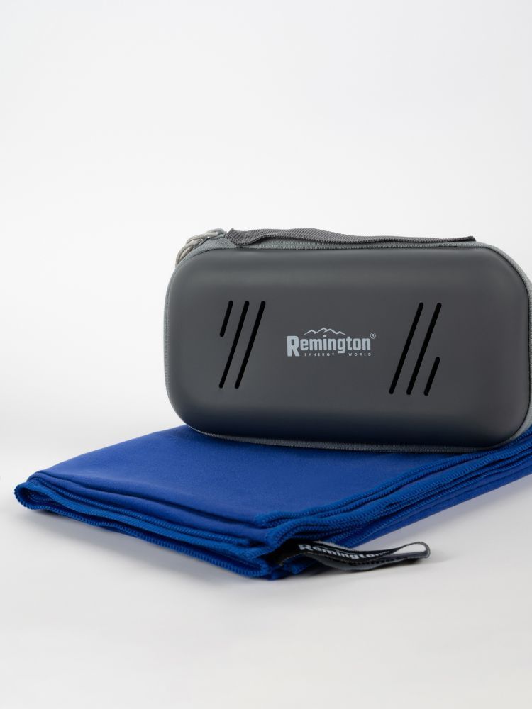 Полотенце Remington из микрофибры, 150*75 см, цвет синий, в резиновой коробке