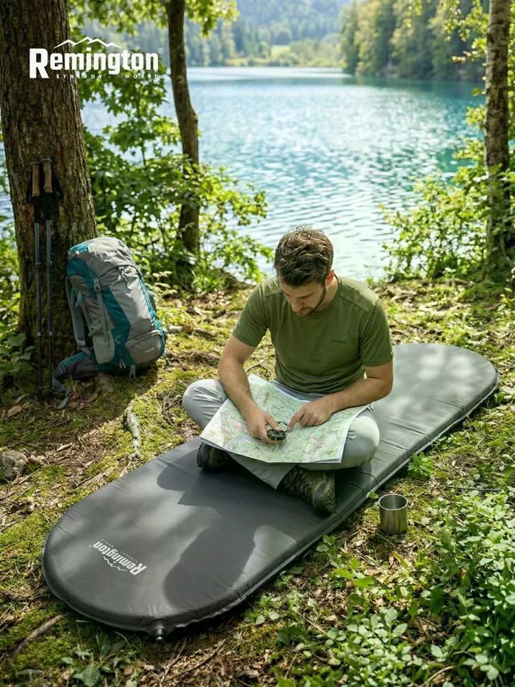 Самонадувающийся коврик Remington 183x51x3,0 (оливковый)