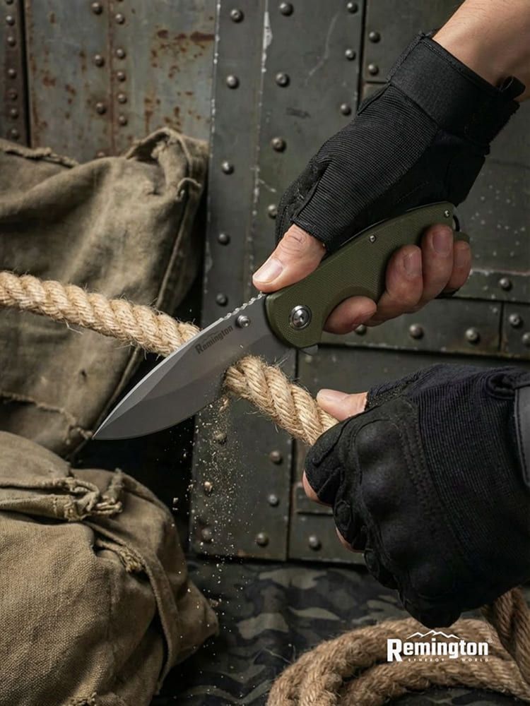 Нож складной туристический Remington Shadow Dark Green