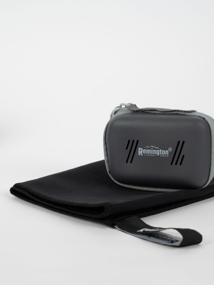 Полотенце Remington из микрофибры, 50*30 см, цвет чёрный, в резиновой коробке