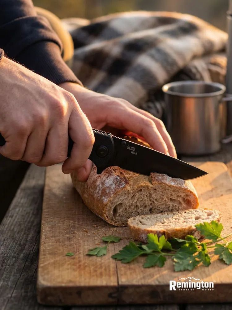 Нож складной туристический Remington Slice Black