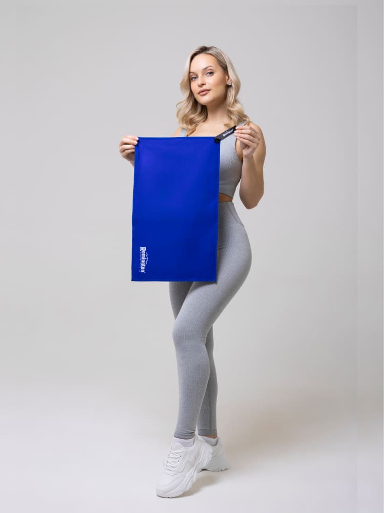 Полотенце Remington из микрофибры, 50*30 см, цвет синий, в сетчатом мешке