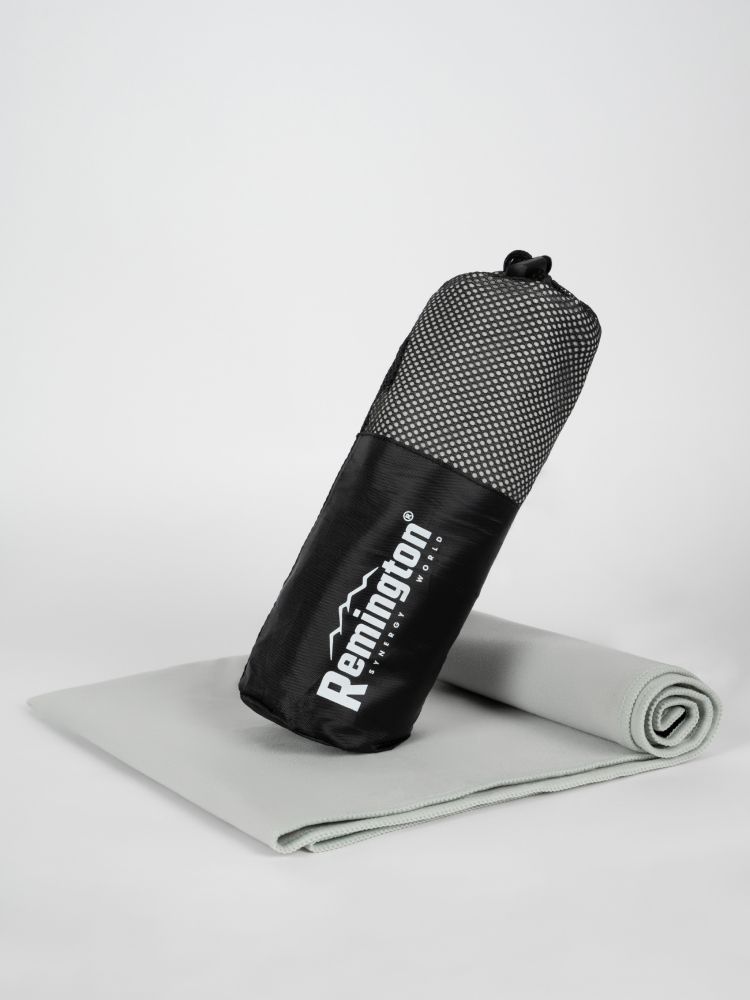 Полотенце Remington из микрофибры, 150*75 см, цвет серый, в сетчатом мешке