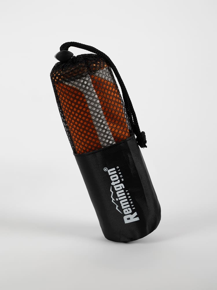 Полотенце Remington из микрофибры, 50*30 см, цвет оранжевый, в сетчатом мешке