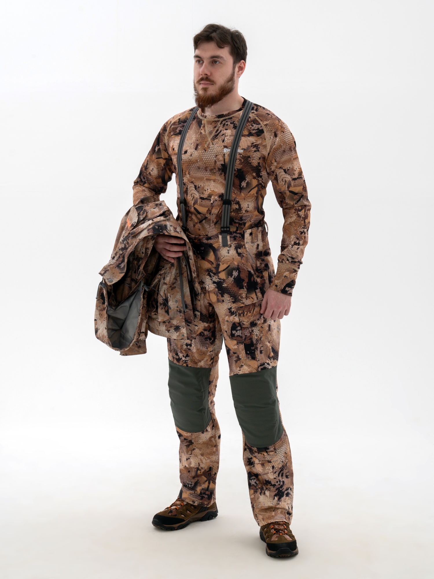 Охотничий костюм демисезонный Remington Mont Blanc Yellow Waterfowl Honeycombs, фото, цена в интернет-магазине Remington SW Охотничий костюм демисезонный Remington Mont Blanc Yellow Waterfowl Honeycombs, фото, цена