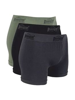 Мужские трусы боксеры Remington, set 3 pieces (серый, черный, зеленый)