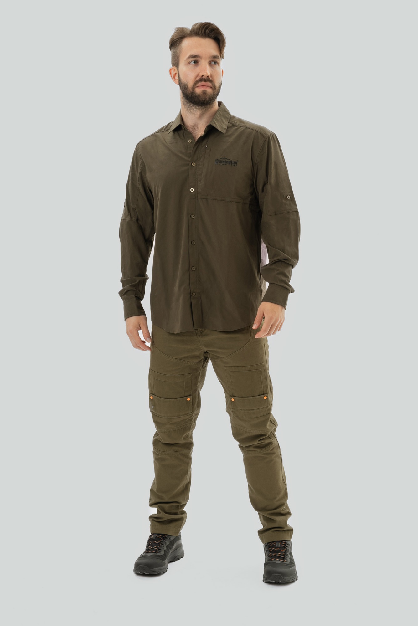 Рубашка Remington Shooter Dark Olive, фото, цена в интернет-магазине Remington SW Рубашка Remington Shooter Dark Olive, фото, цена