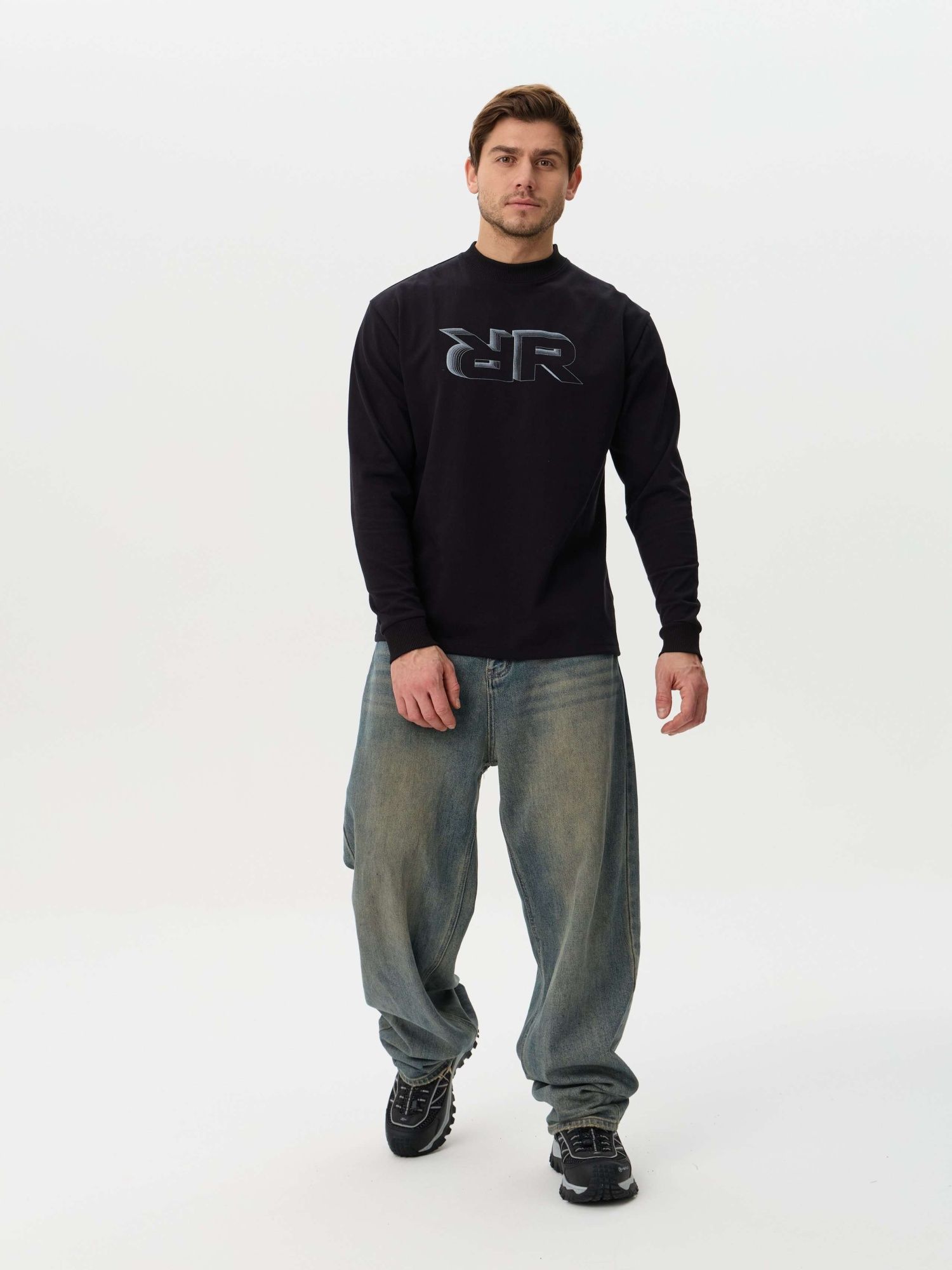 Футболка мужская с длинным рукавом Remington RR Black