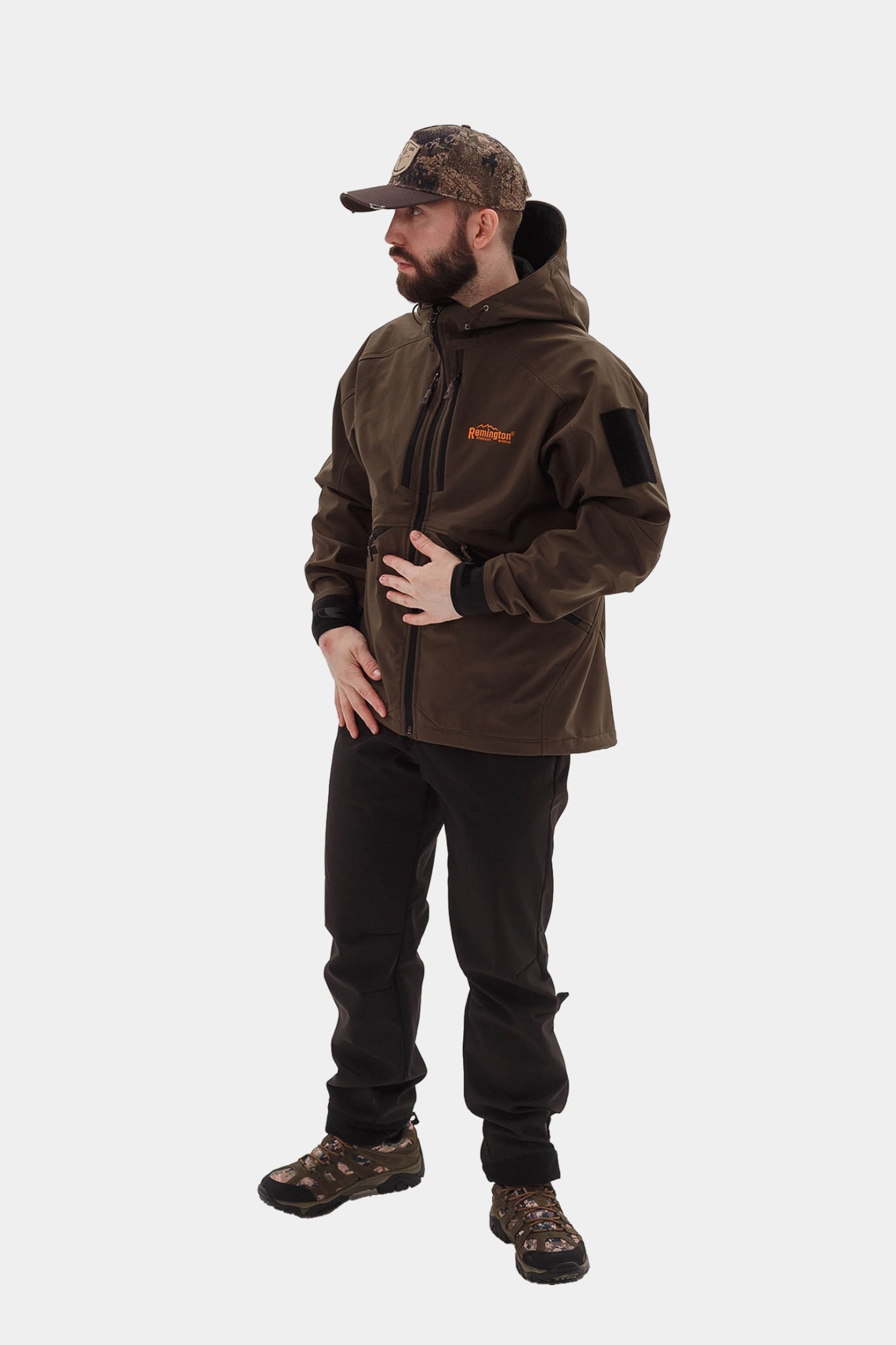 Охотничий костюм демисезонный Remington Himalayan Dark Olive, фото, цена в интернет-магазине Remington SW Охотничий костюм демисезонный Remington Himalayan Dark Olive, фото, цена